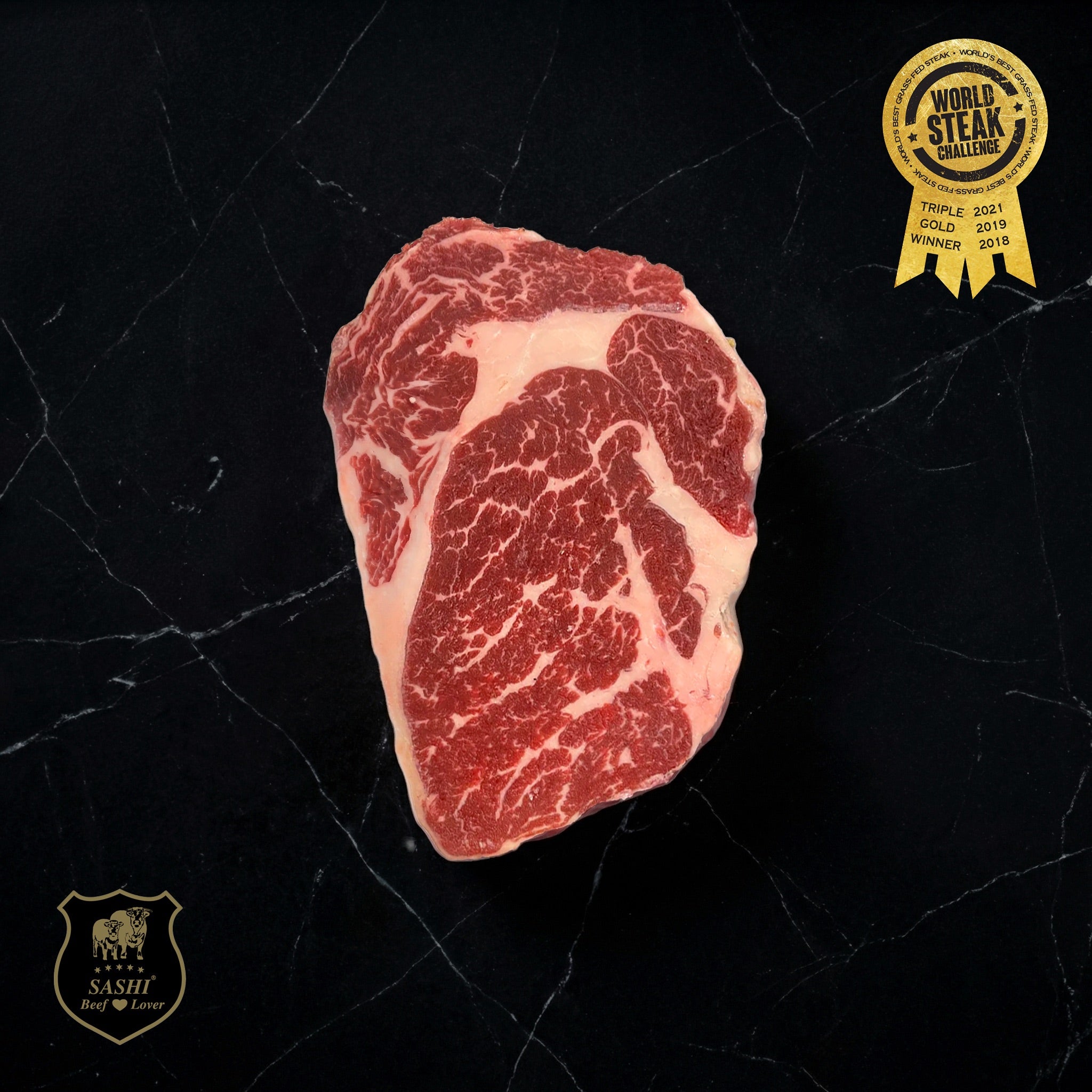 Entrecôte de bœuf Sashi au persillage exceptionnel et viande marbrée - La Boucherie s.a.

