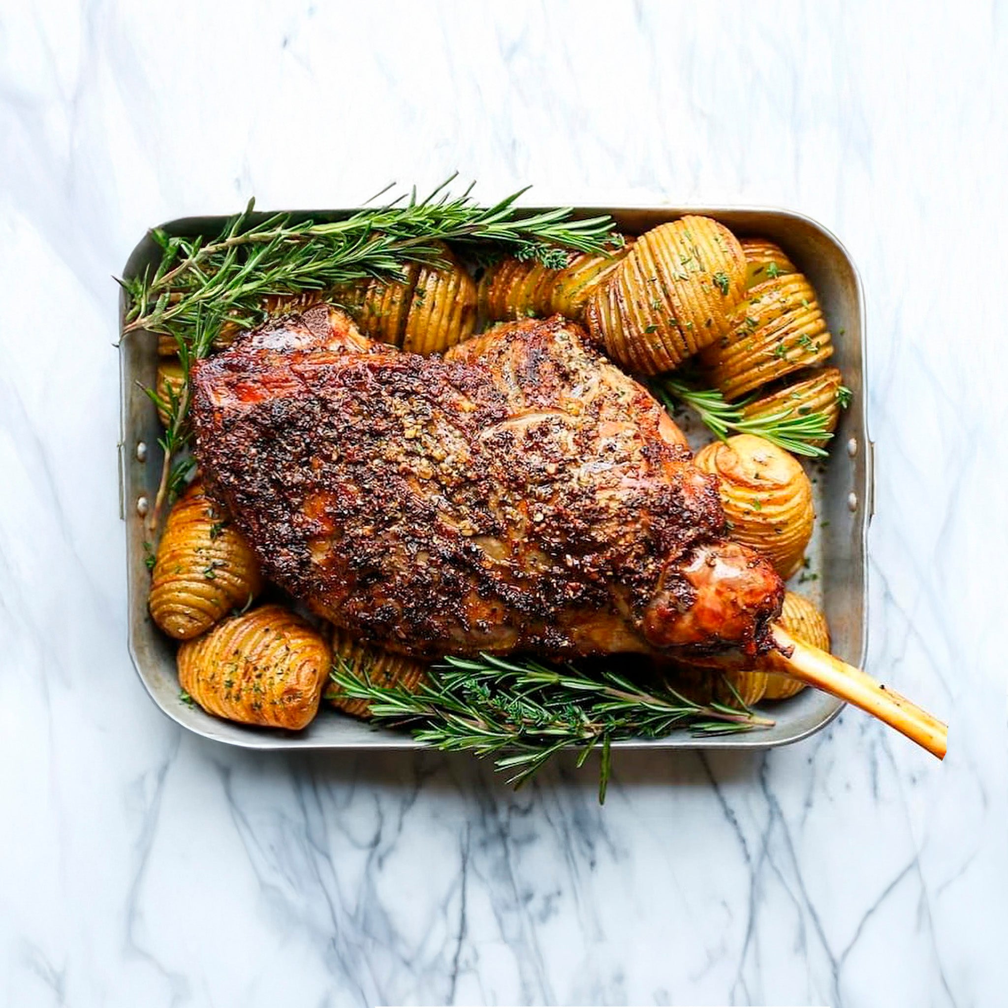 Gigot d'agneau de lait des Pyrénées Axuria Cuit - La Boucherie - Viande en Ligne