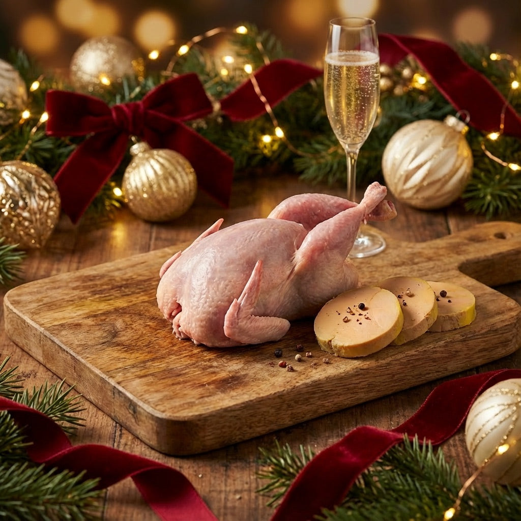 Caille Label Rouge désossée farcie foie gras Halal