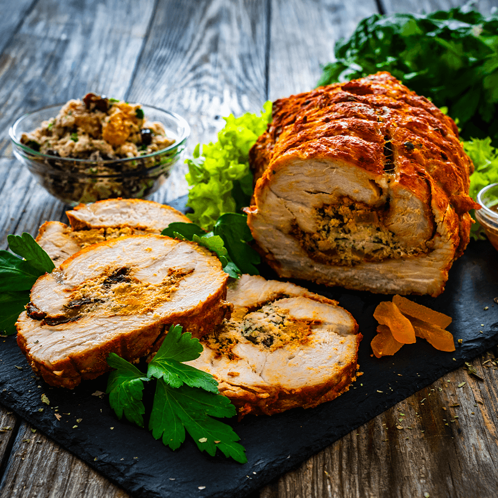 La Boucheie - Gevulde kalkoen met Fine Champagne & Foie Gras