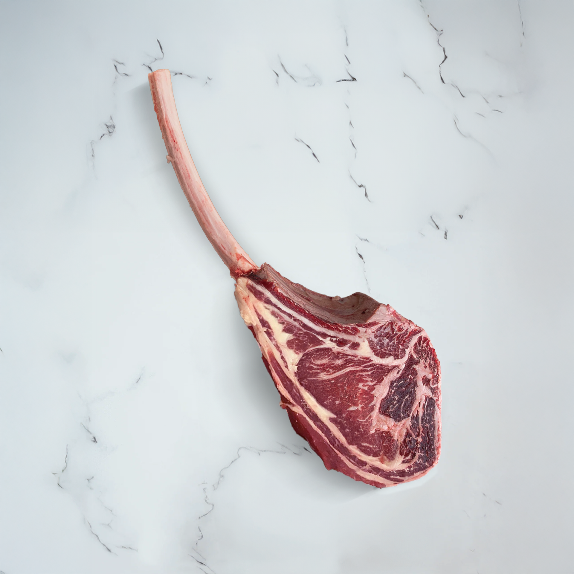 La Boucherie - Tomahawk de bœuf Black Angus manchonné - pièce de viande d’exception prête à cuire
