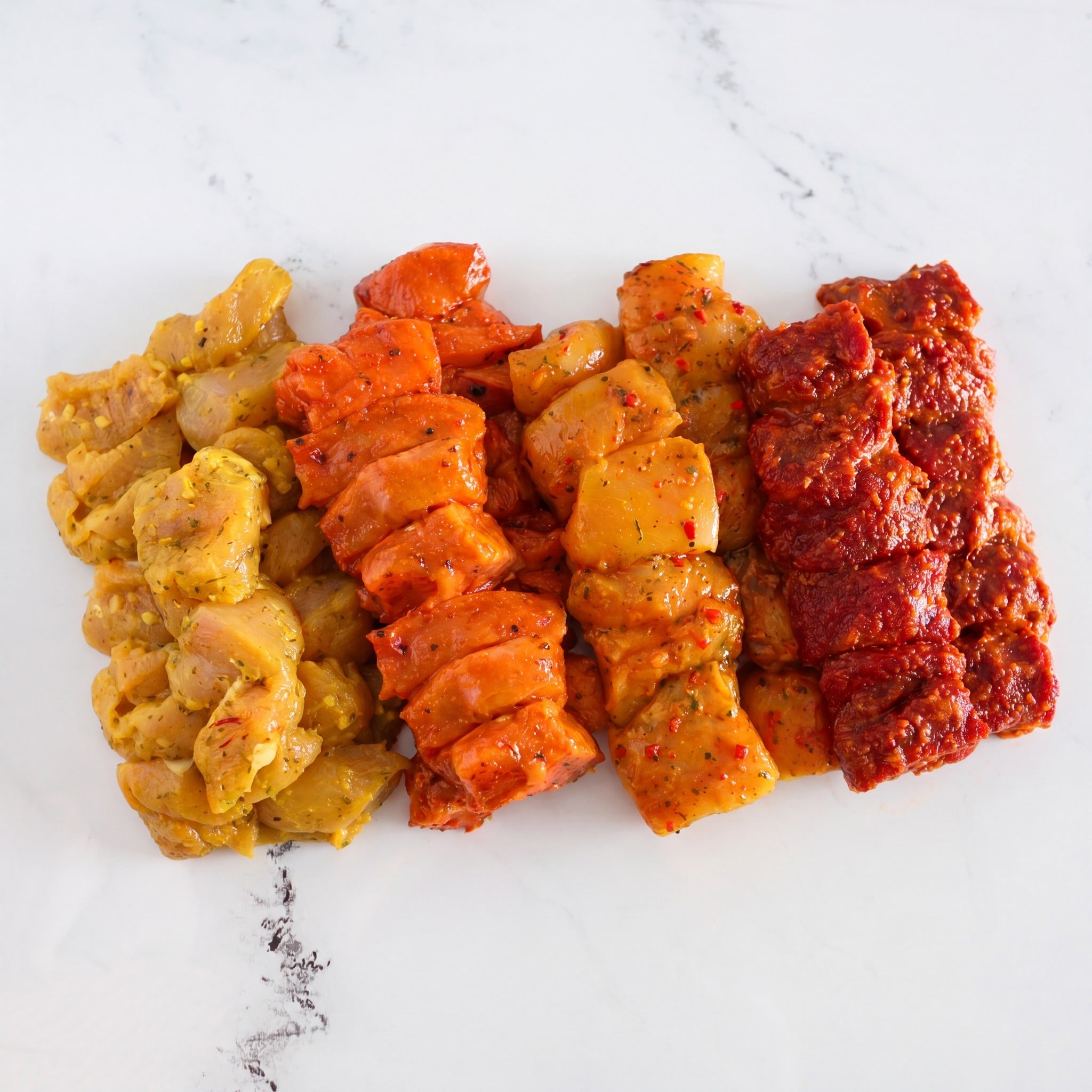 Box Brochettes du Monde Halal prête à griller, préparée par nos artisans bouchers