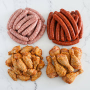 Box Plancha Apéro Halal prête à griller, préparée par nos artisans bouchers