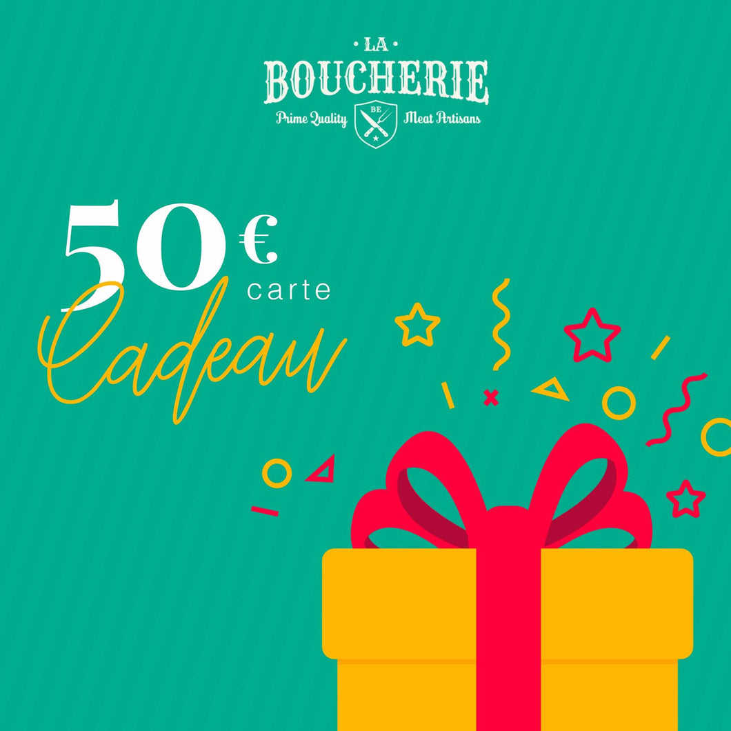Carte Cadeau 50€ - La Boucherie - Viande en Ligne